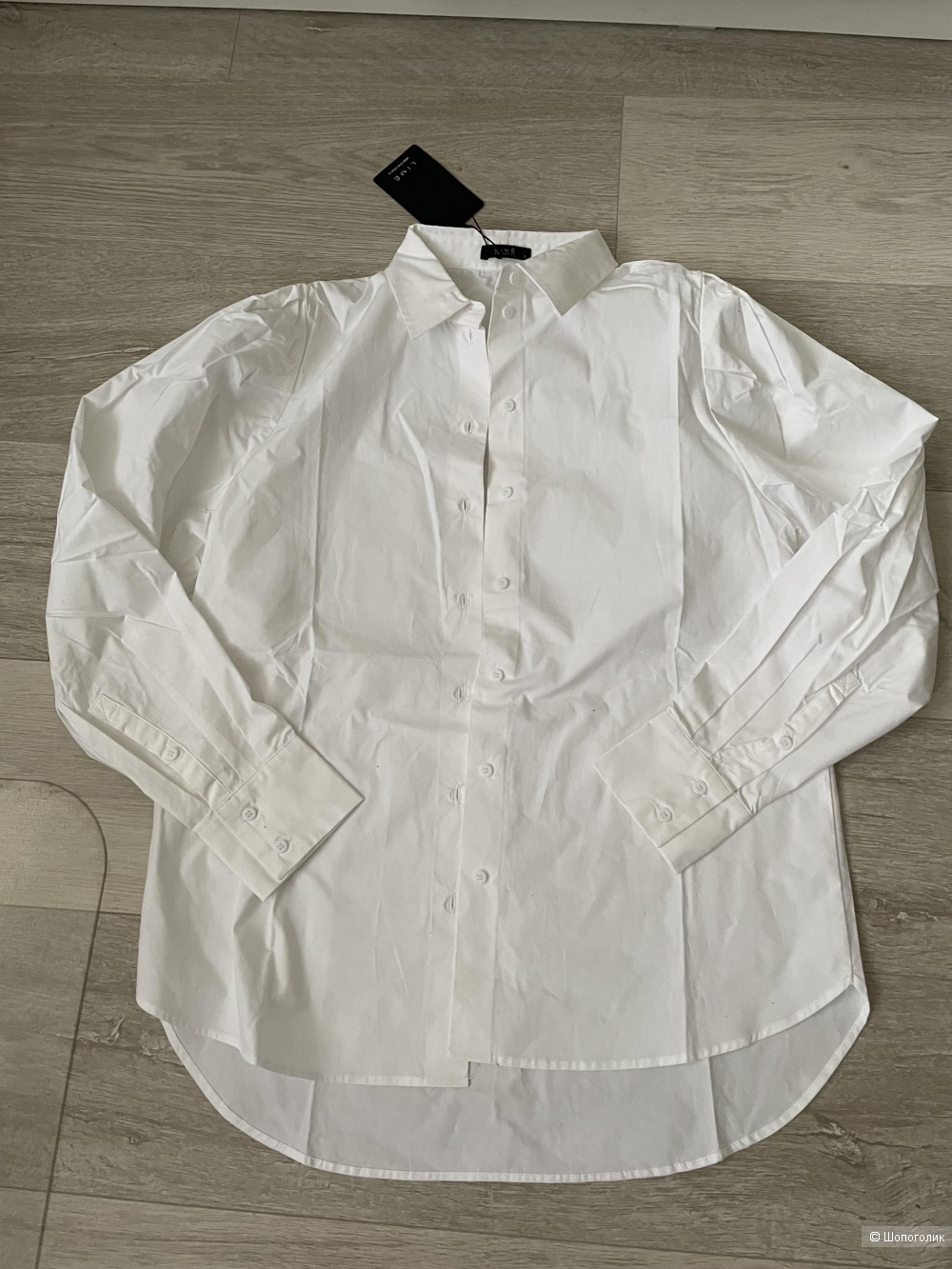 Новая белая рубашка Lime, 42 размер