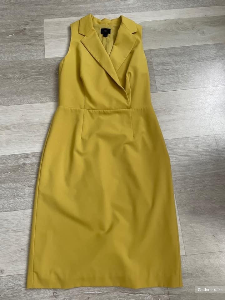 Платье-футляр Banana republic, 42 размер, цвет горчица