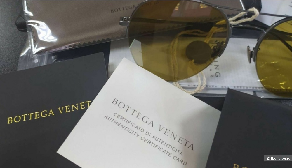 Солнцезащитные очки-авиаторы Bottega Veneta