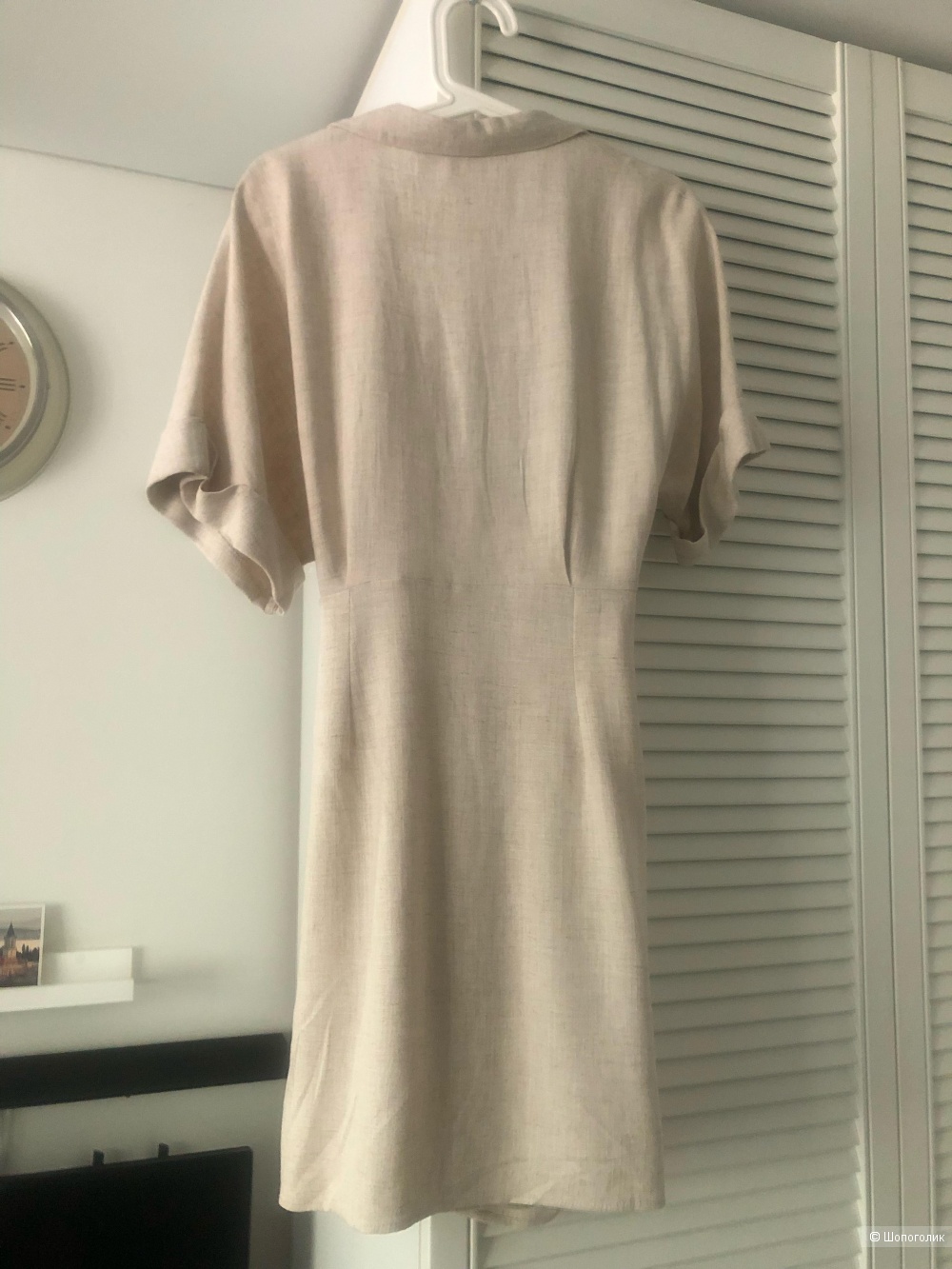 Льняное платье с запахом Asos 44 рус (10 uk)