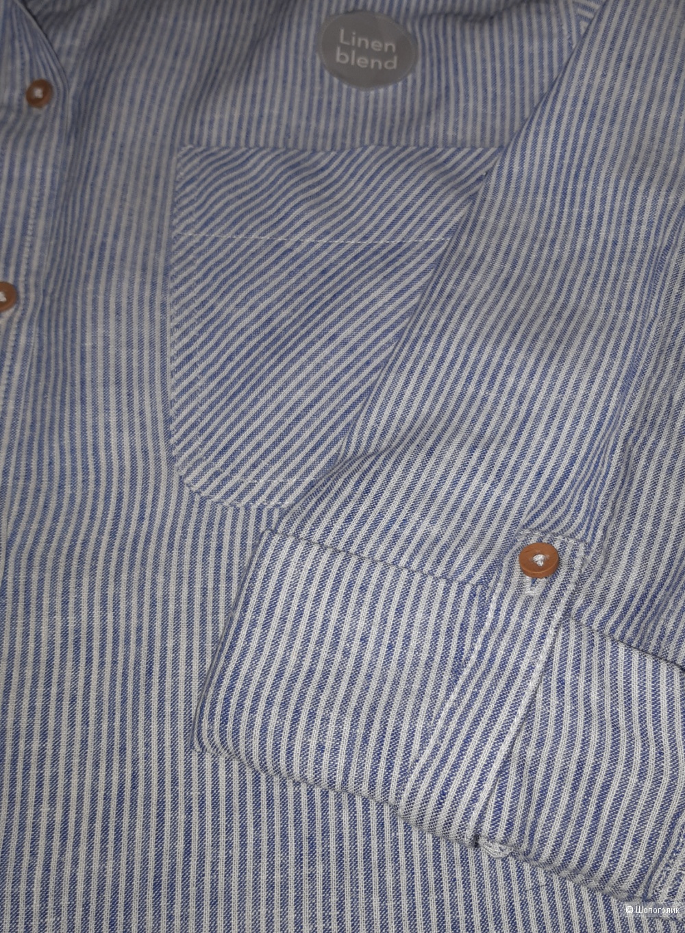 Льняная рубашка george, размер l/xl