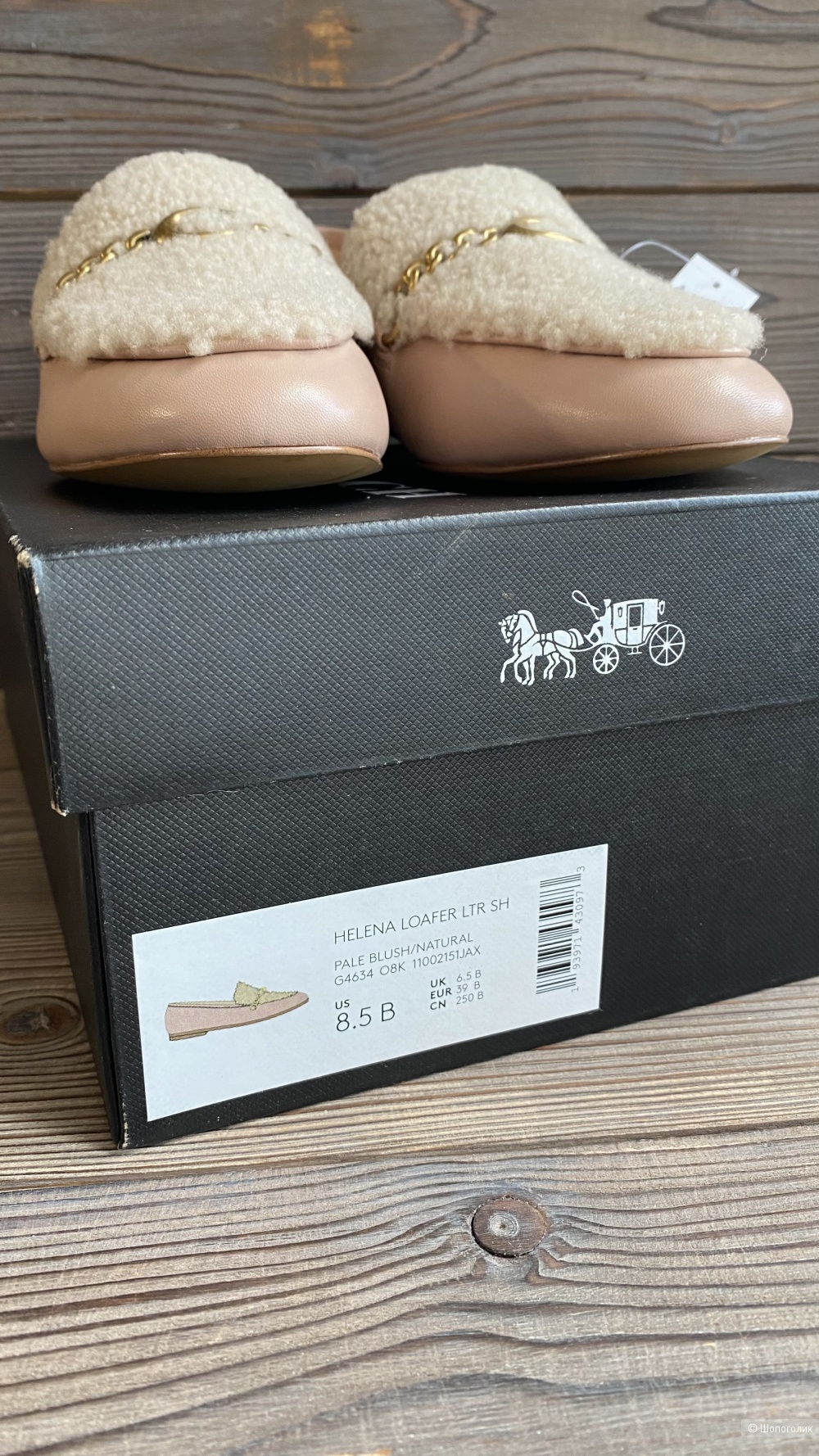 Лоферы Coach р. 38,5-39
