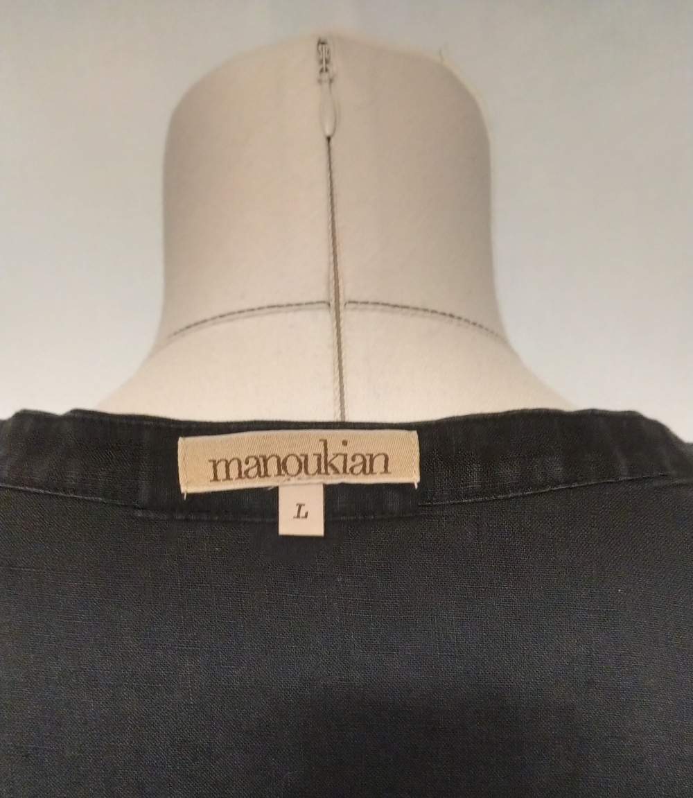 Рубашка изо льна Manokuian для BCBG Max Azria, L