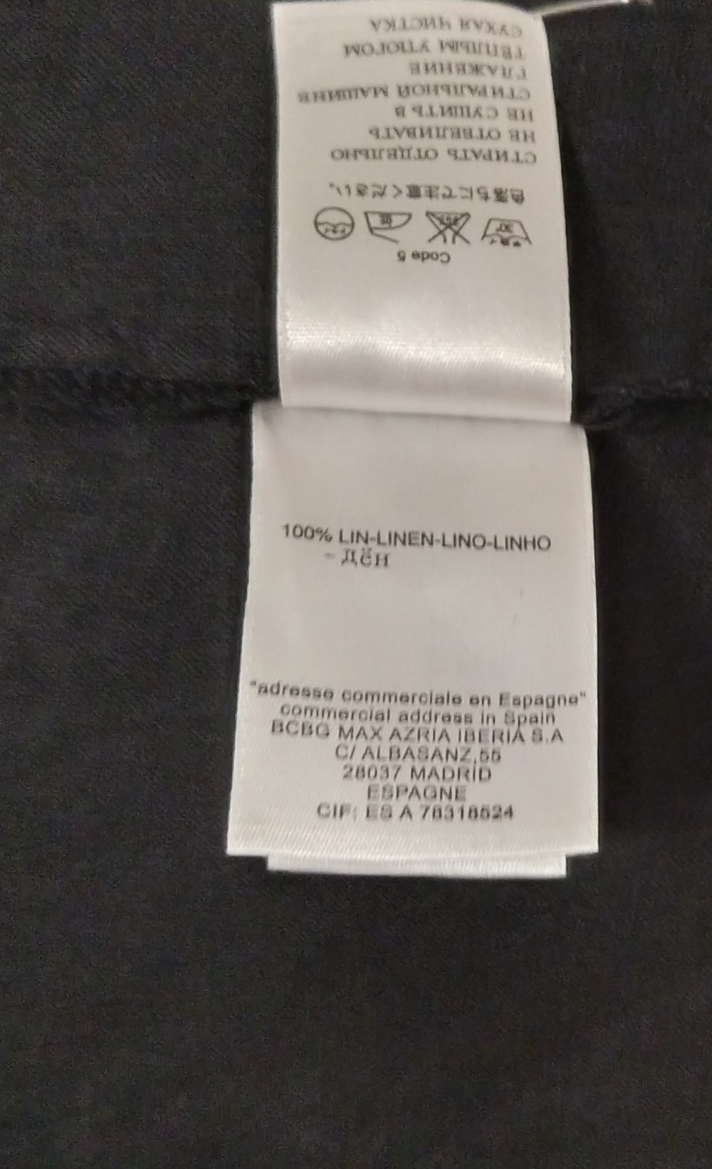 Рубашка изо льна Manokuian для BCBG Max Azria, L