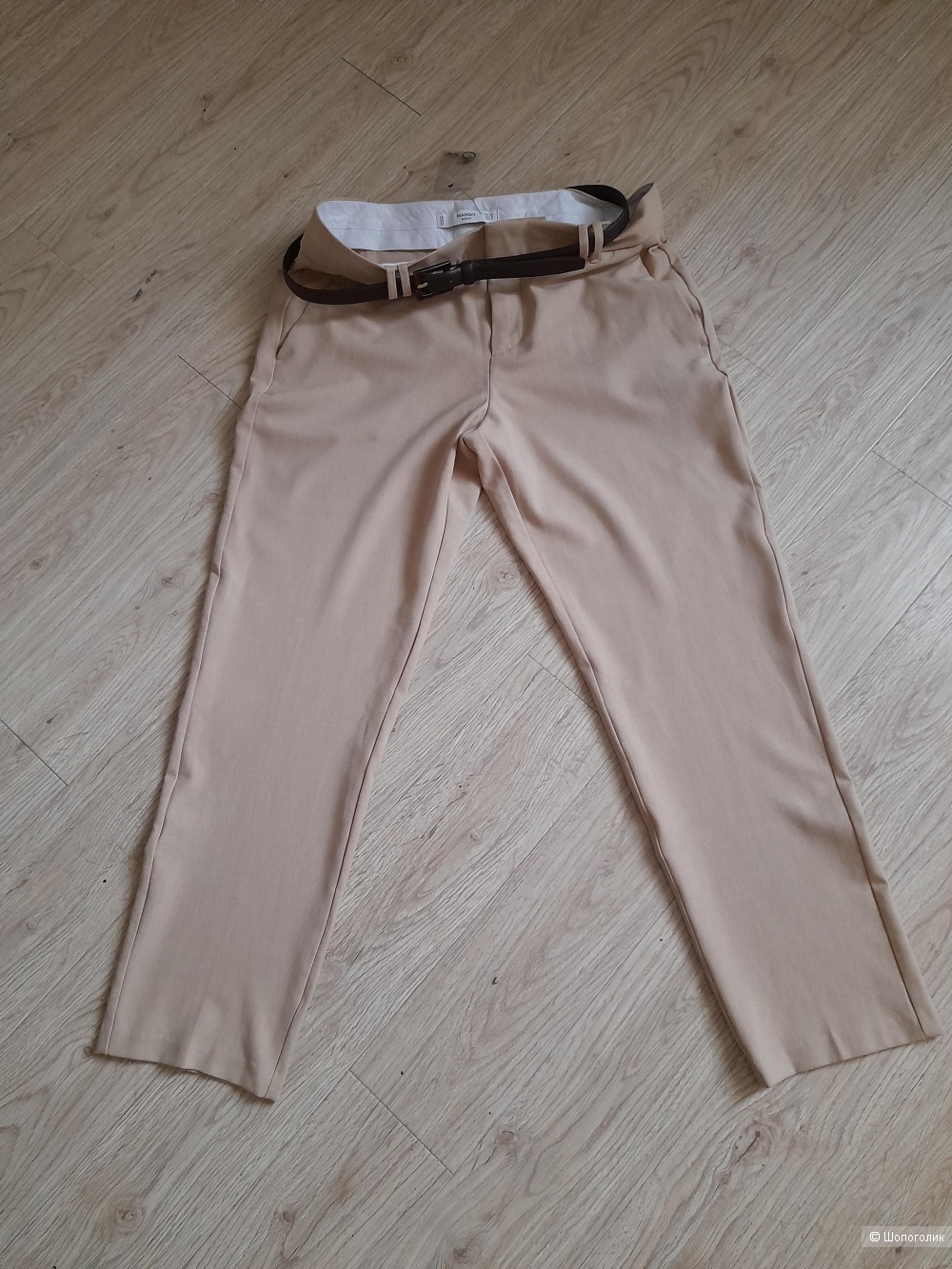 Брюки с ремнем, Mango, 40