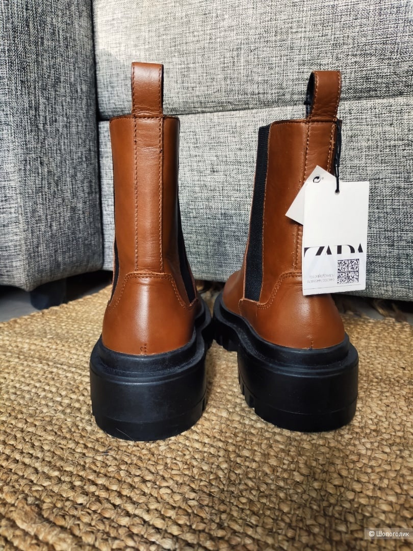 Кожаные ботинки Zara размер 40