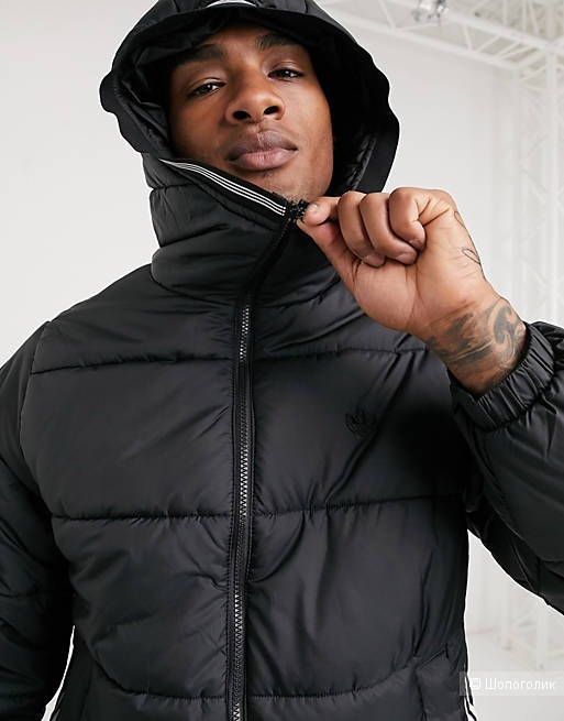 Черная мужская куртка Adidas Originals. Размер S