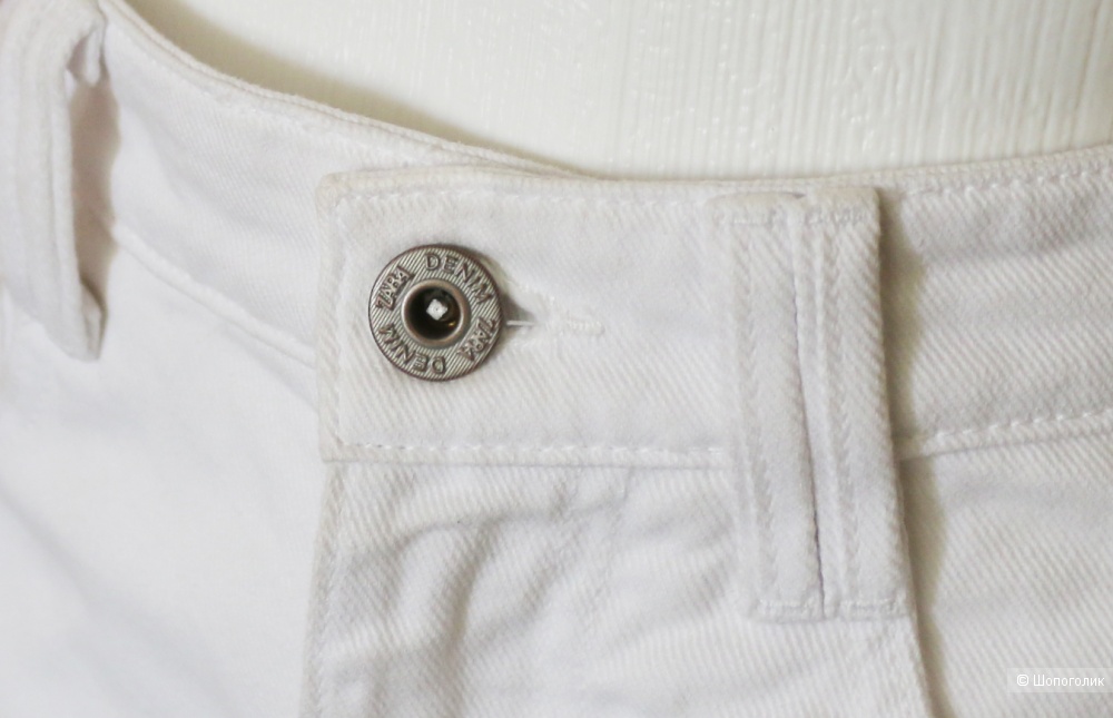 Джинсовые шорты белые Zara размер 42-44