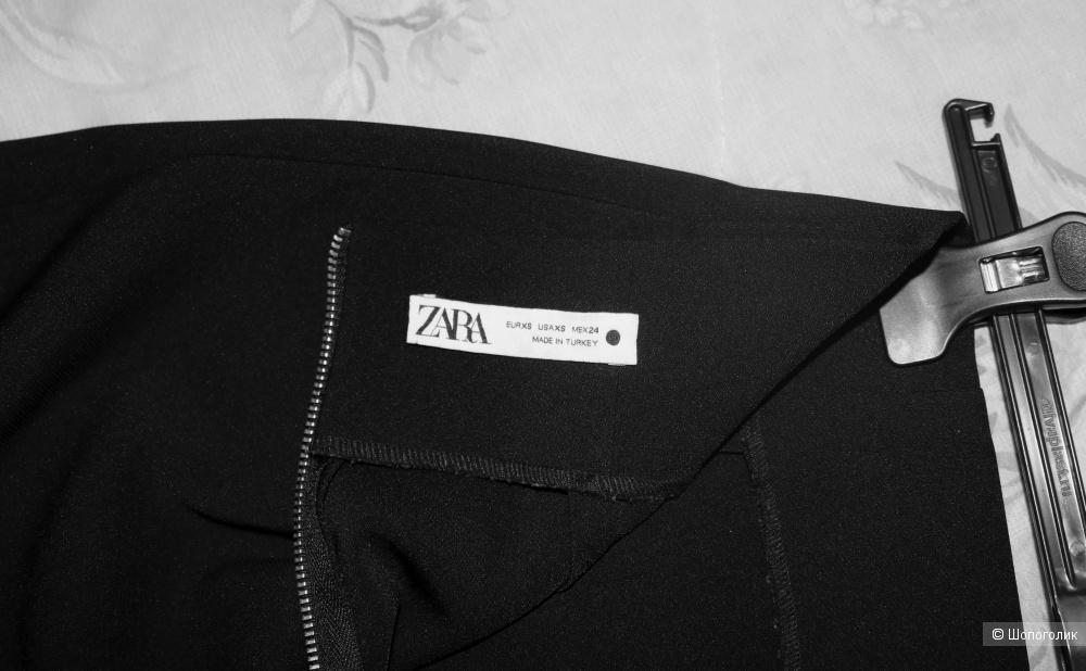 Юбка миди чёрная карандаш Zara XS 42-44