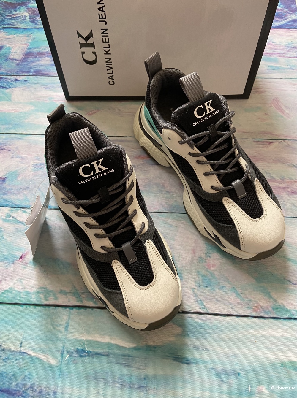 Женские кроссовки Calvin Klein р.37-41 натуральные