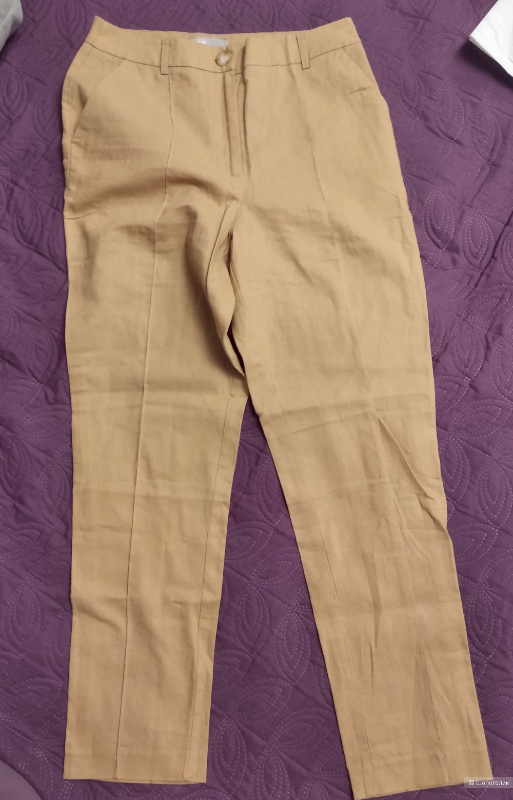 Льняные брюки ASOS DESIGN, р.44-46