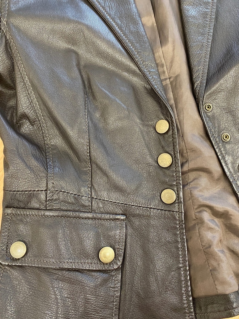 Кожаный пиджак MEXX, размер 44-46