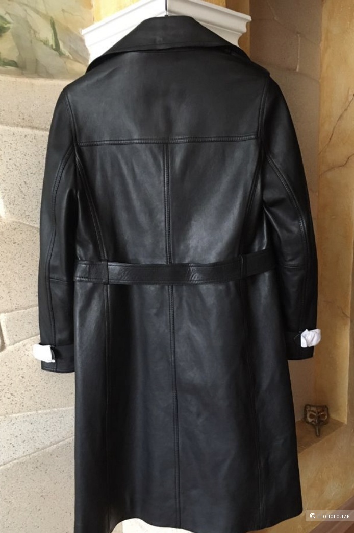 Кожаный тренч плащ Massimo Dutti M 44-46