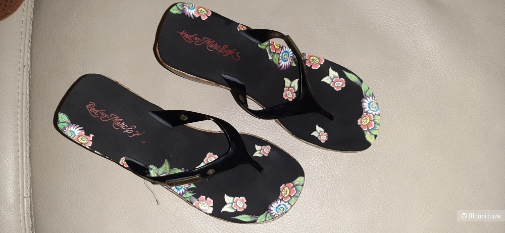 Сабо , босоножки на танкетке red by Marc Ecko , 38,5-39 , стелька 25,5 см