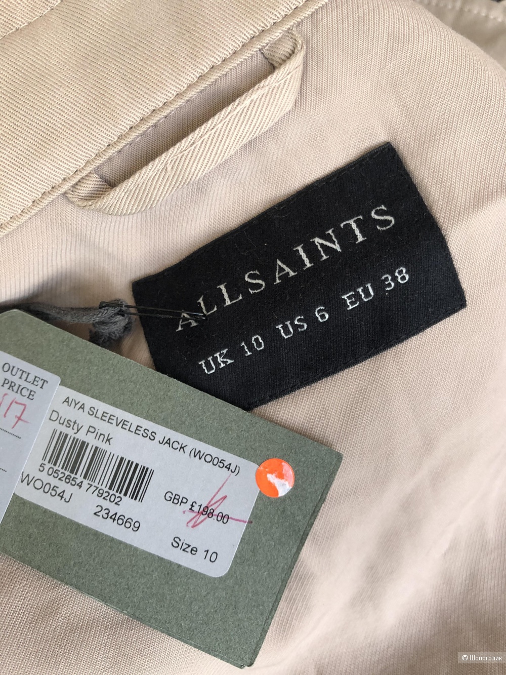 Куртка без рукавов Allsaints размер M