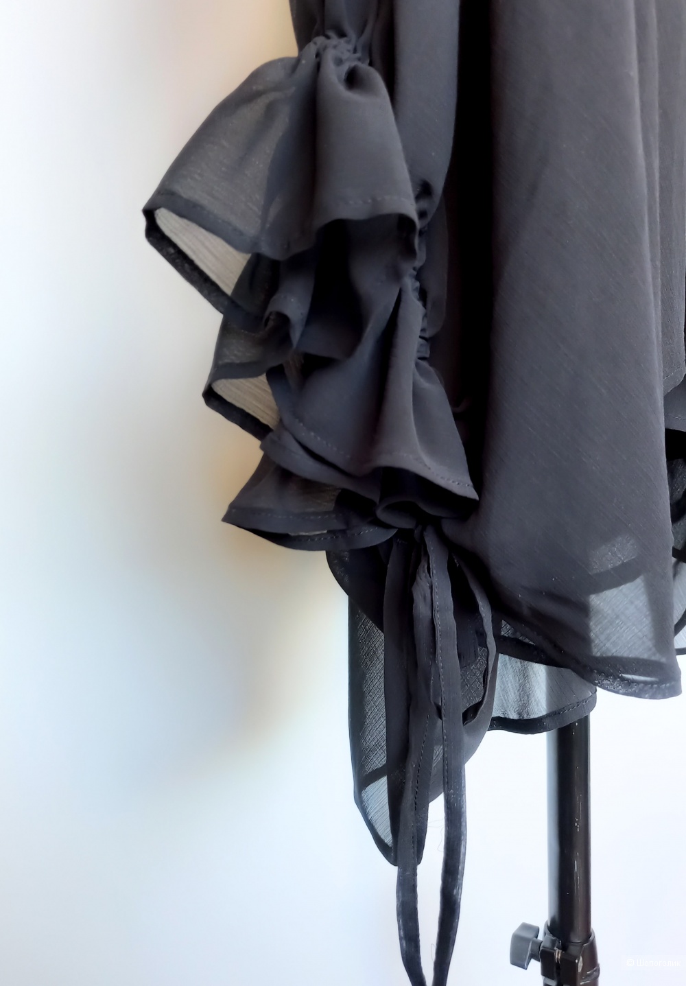 Блузка туника накидка  чёрная TWINSET M, oversize, S L XL