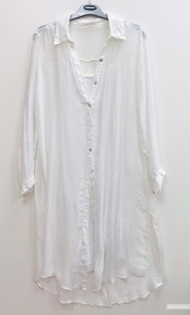 Платье рубашка шёлк Maldives,42-48