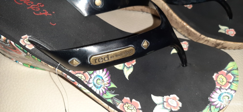 Сабо , босоножки на танкетке red by Marc Ecko , 38,5-39 , стелька 25,5 см
