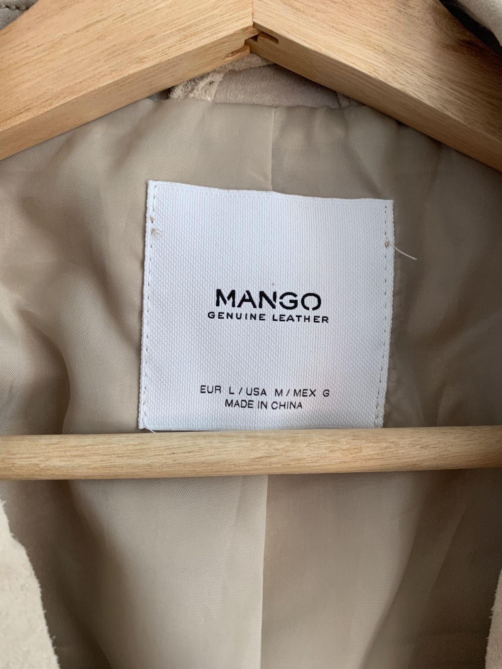 Кожаная куртка Mango, M-L