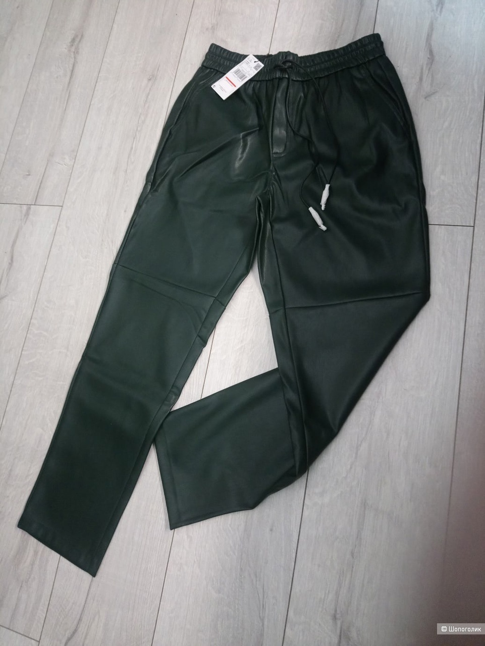 Кожаные брюки mango, размер XS-S