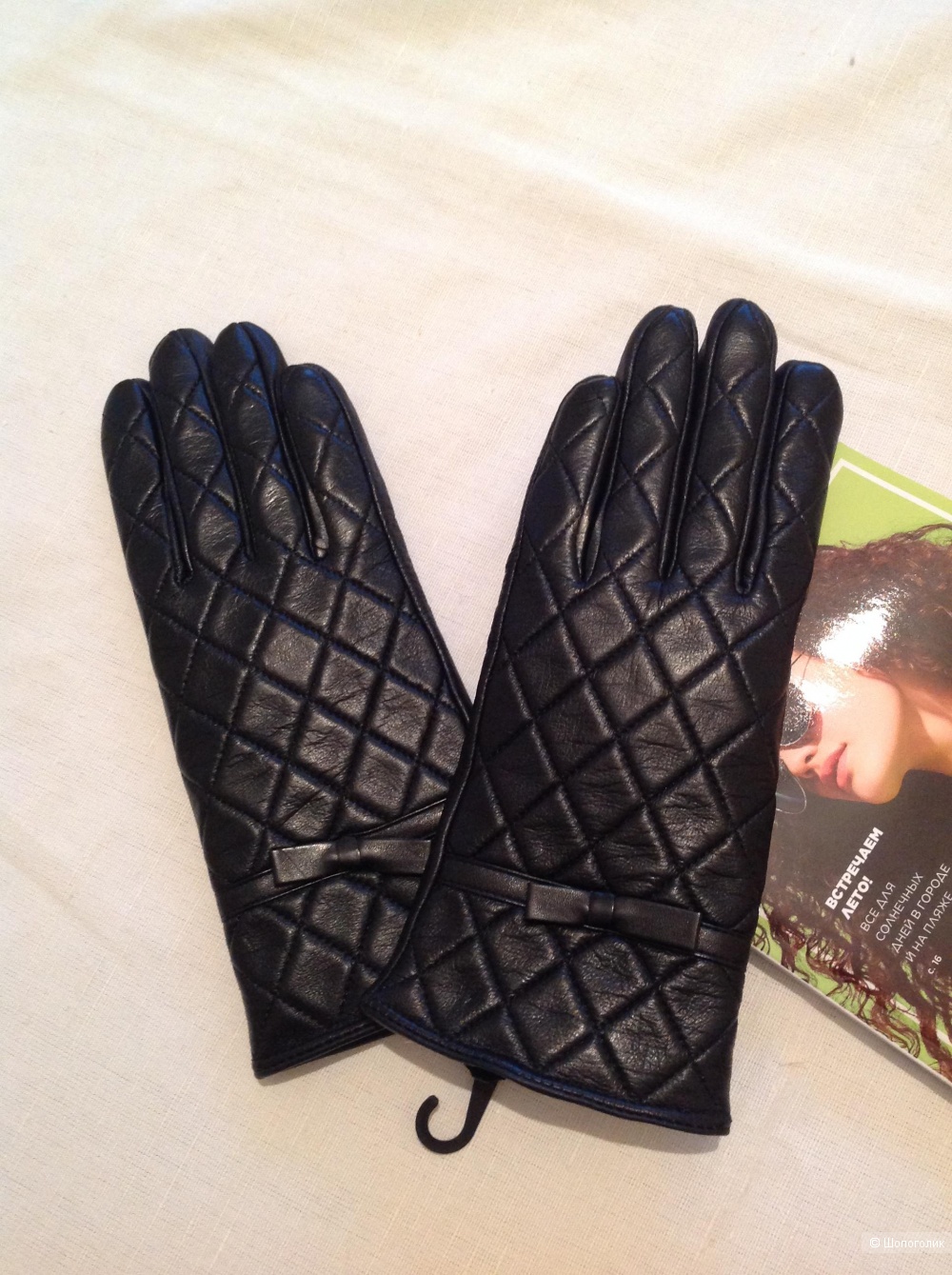 Кожаные перчатки , размер M-L