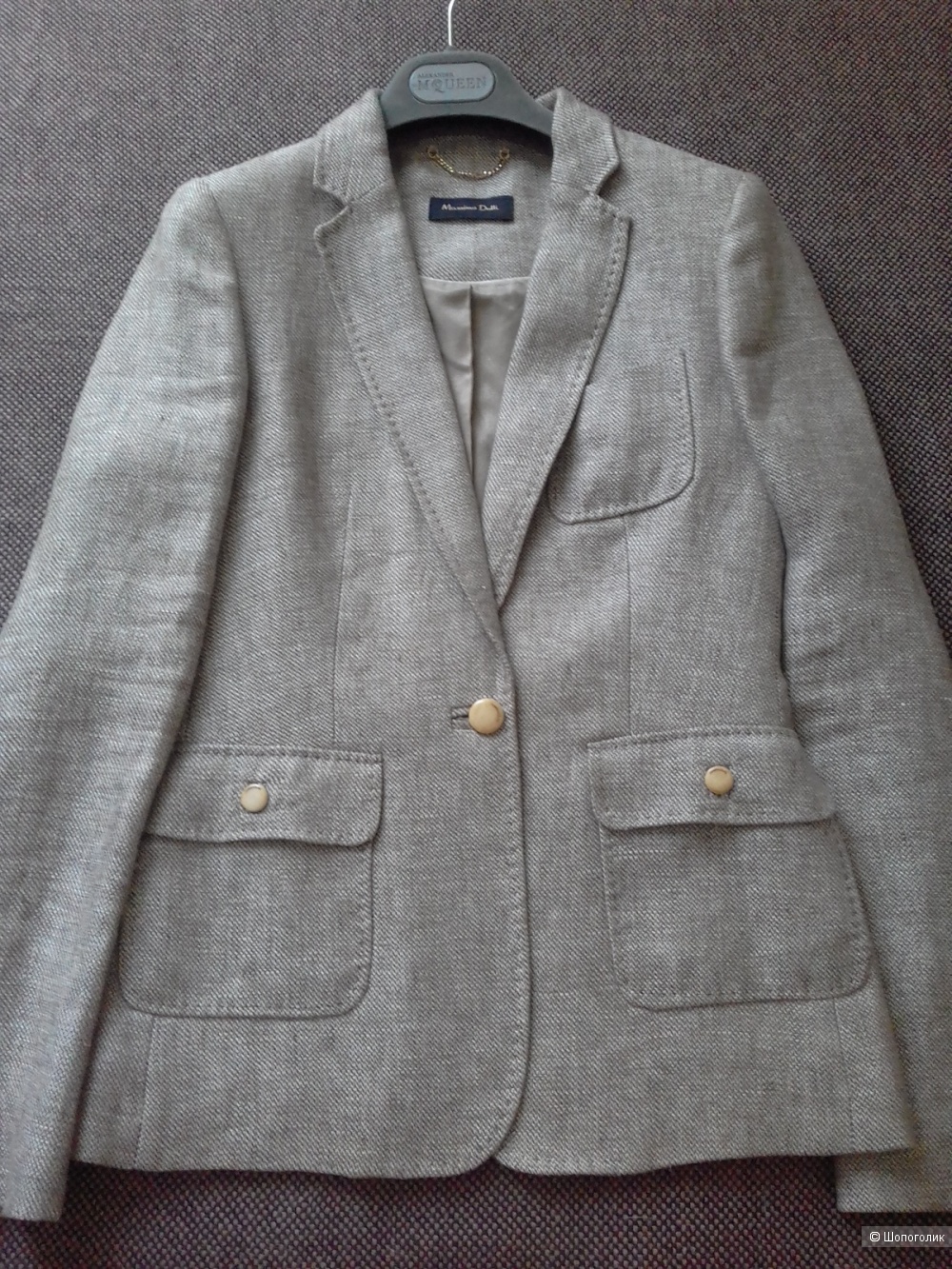 Льняной пиджак Massimo Dutti, размер 36