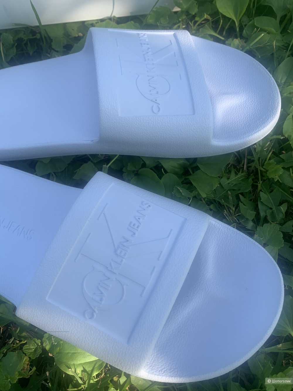 Женские шлепанцы CALVIN KLEIN JEANS SLIDE MONOGRAM DEBOSSED размер 38-38,5