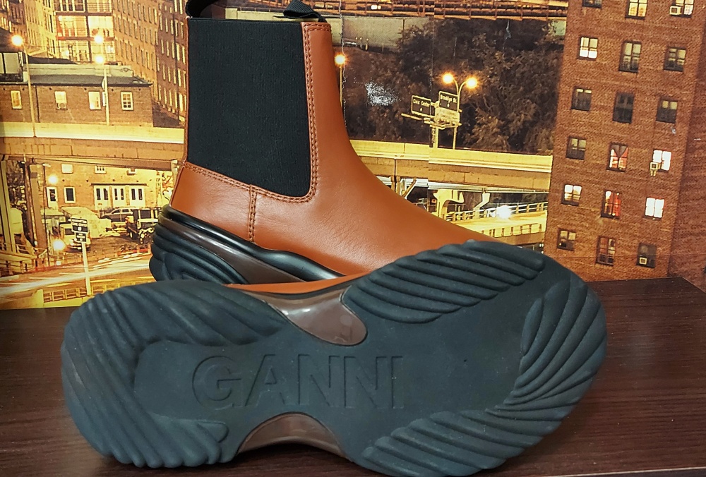 Кожаные ботинки Ganni, 39 р-р (40EU)