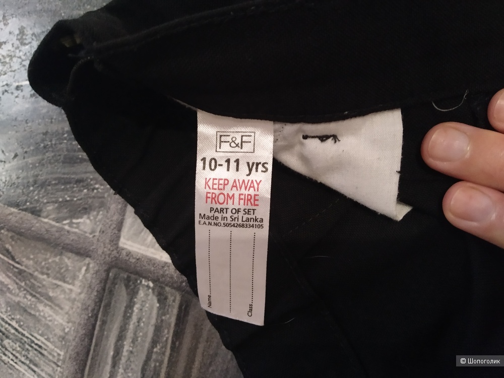 Сет брюки f&f +жилет-рубашка kiabi размер 10/11 лет
