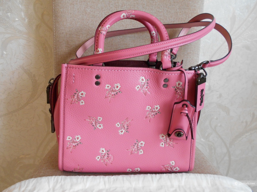 coach rogue floral bow