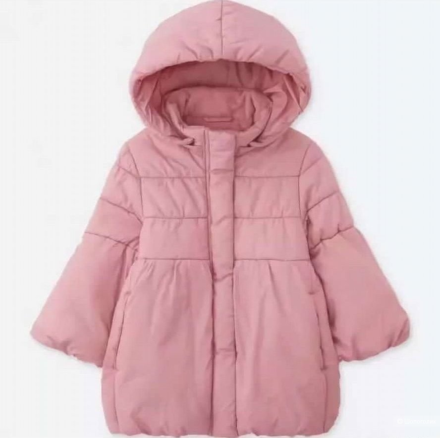 Утепленное пальто для девочки Uniqlo размер 100