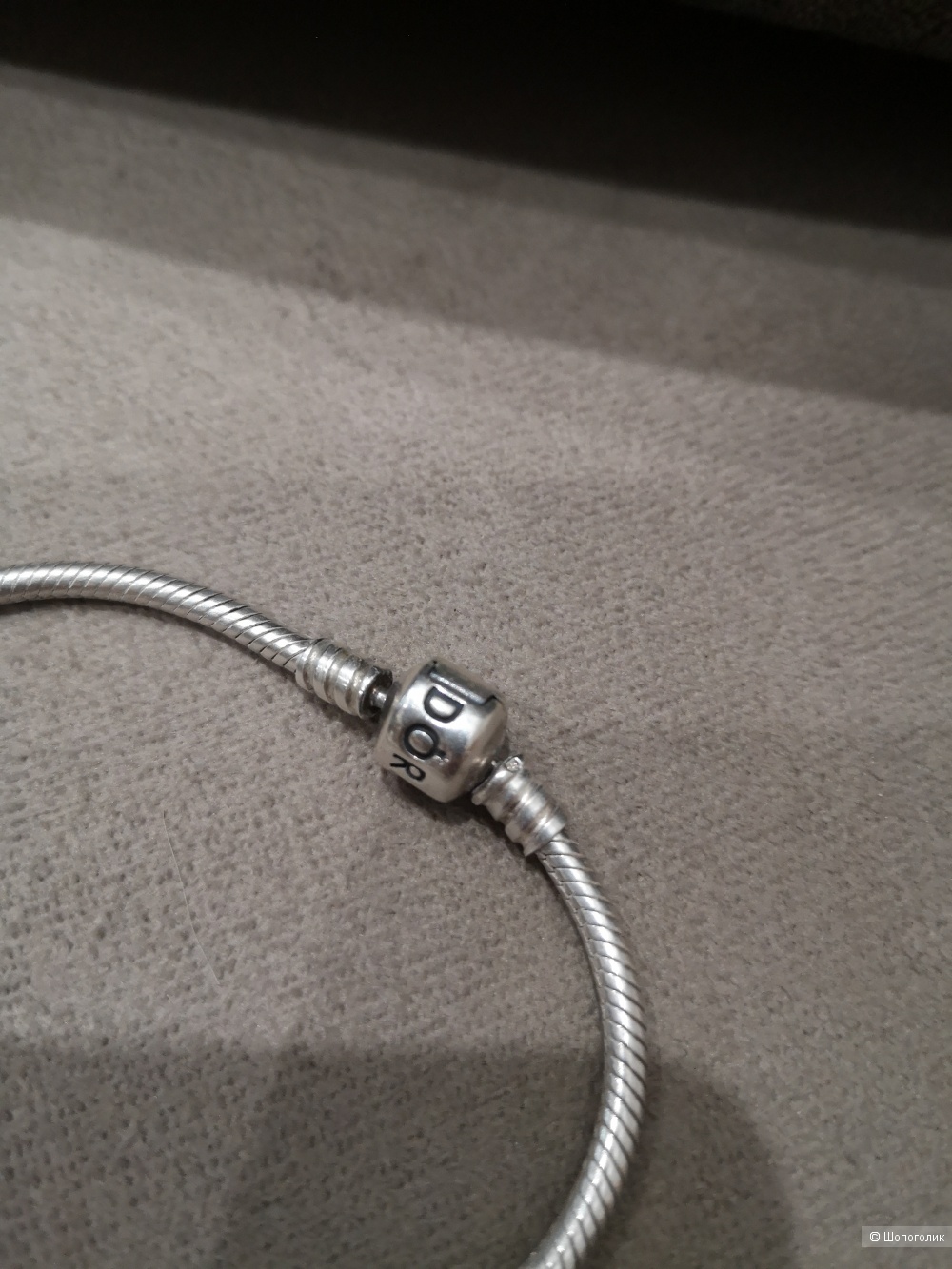 Классический серебряный браслет Pandora, 18см.
