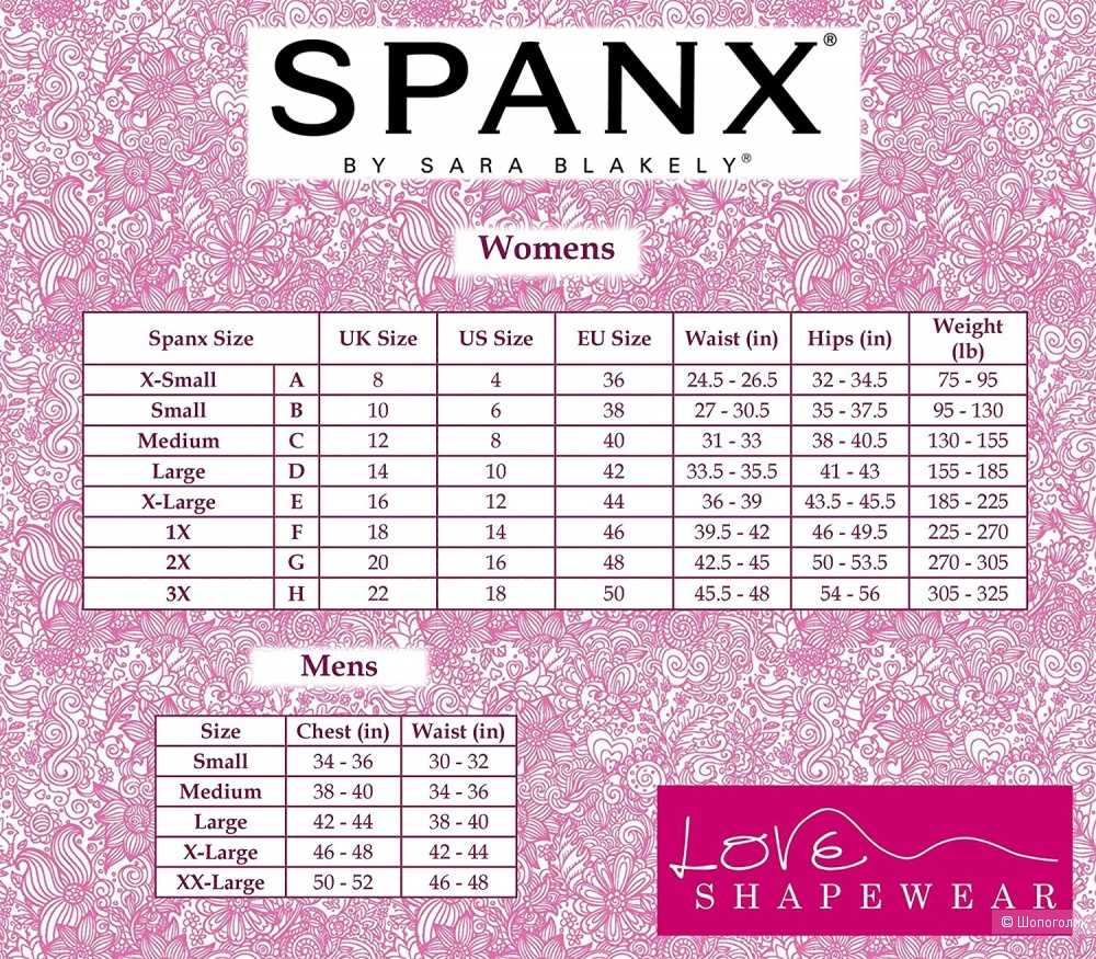 Комплект белья Spanx, размер 3Х