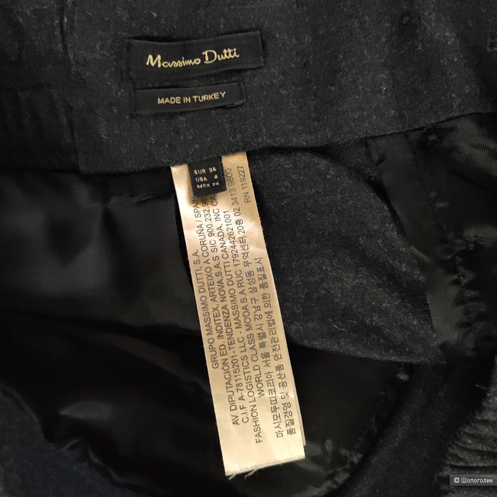 Брюки Massimo Dutti шерсть, маркировка 36