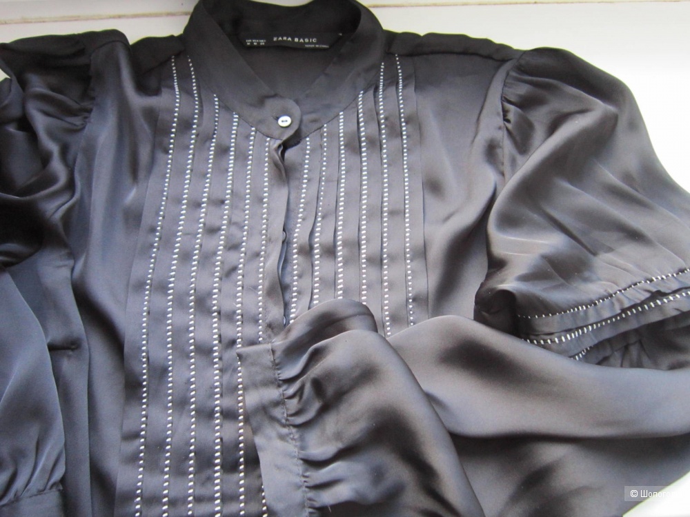 Блуза/ рубашка, Zara basic, 44/46, М.