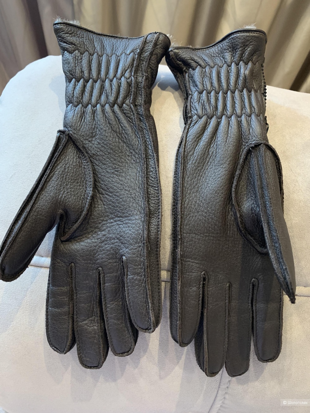 Кожаные перчатки  Sermoneta gloves  разм.6,5-7