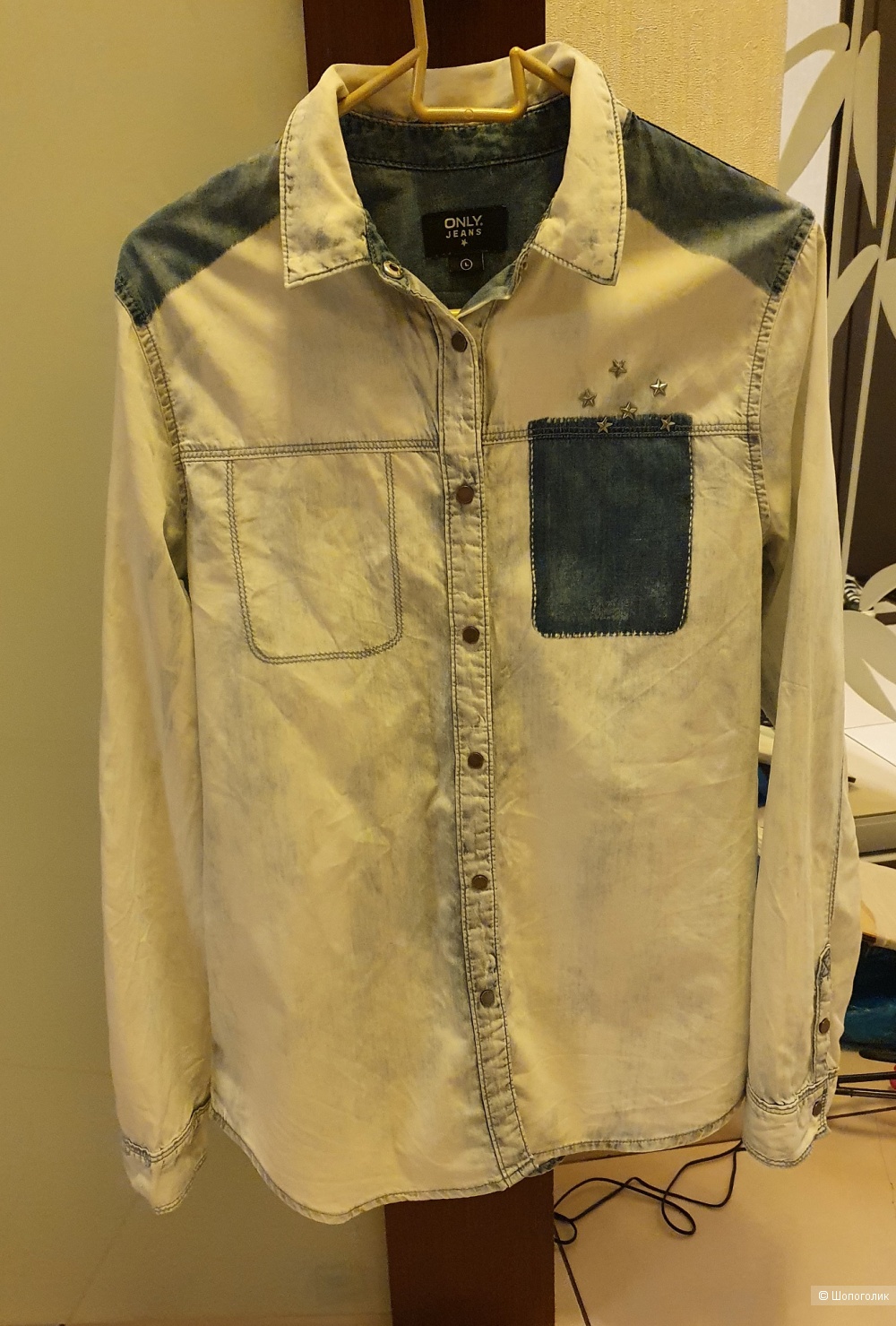 Джинсовая рубашка Olny Jeans. Размер 44-46