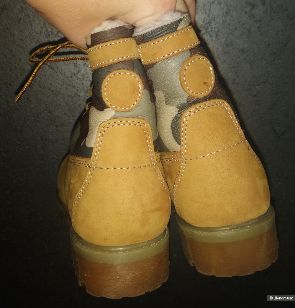 Зимние ботинки на меху, Timberland, р.36-37