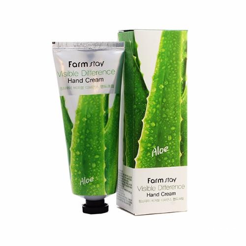 Крем для рук с экстрактом алоэ Farm Stay Visible Difference Hand Cream Aloe 100 г