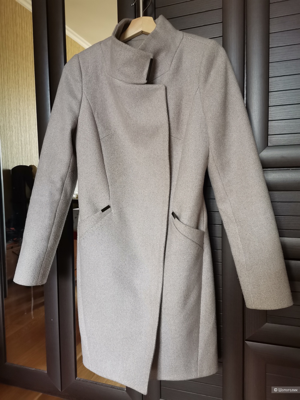 Пальто серое женское, 44 размер, liotti moda