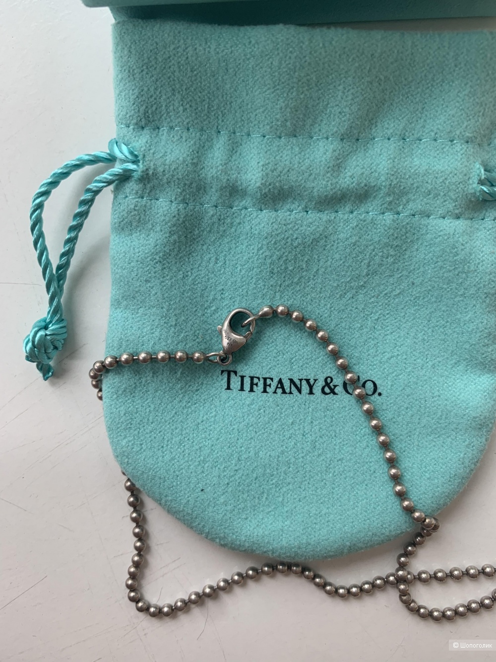 Ожерелье из бусин Tiffany, 45 см