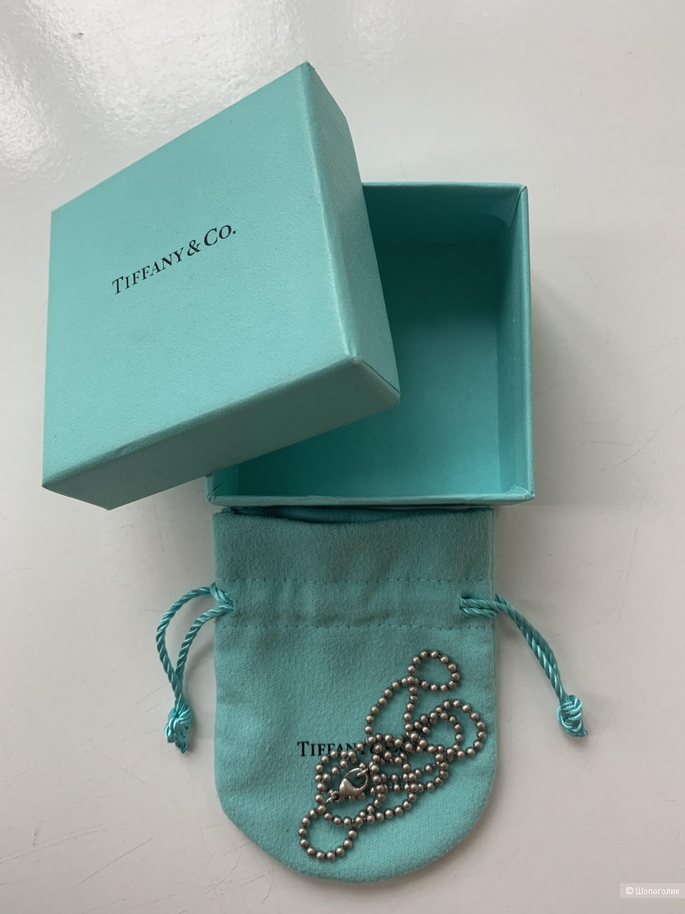 Ожерелье из бусин Tiffany, 45 см