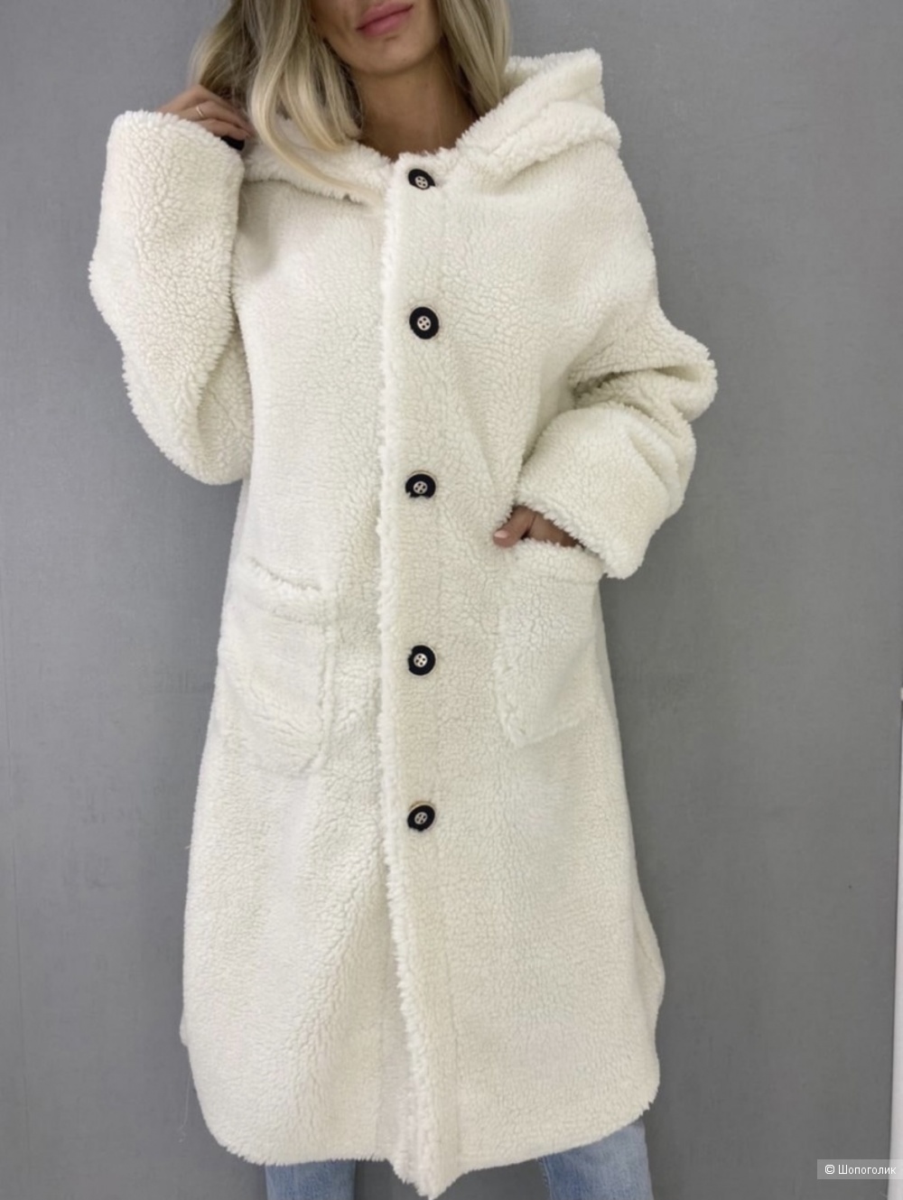 Шуба пальто тедди удлиненная Teddy coat,42-50