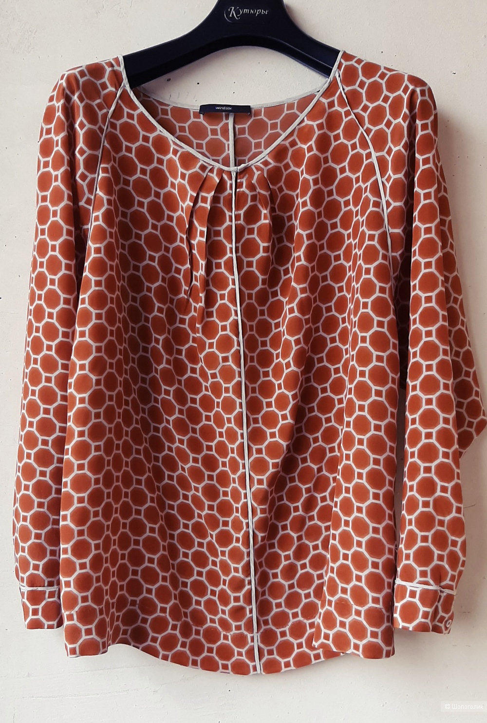 Шелковая блуза Windsor, евр.42 на 46-50