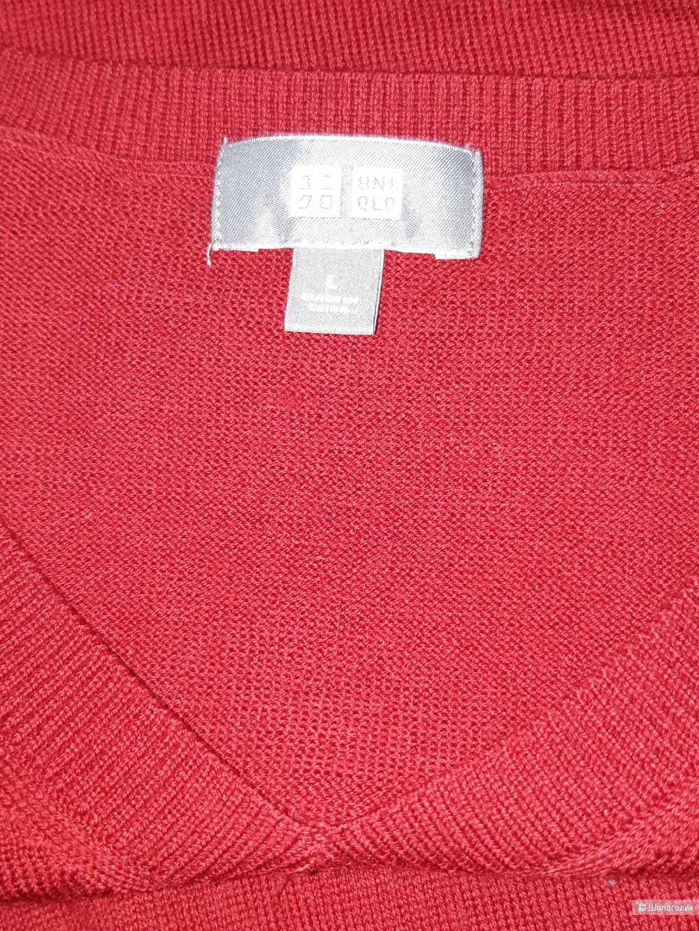 Шерстяной пуловер uniqlo, размер l