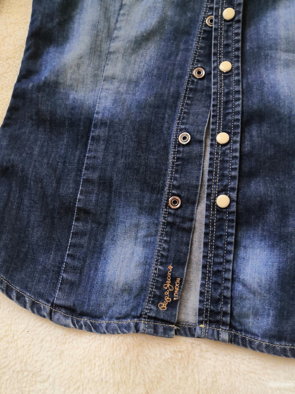 Джинсовая рубашка Pepe Jeans, размер 42-44