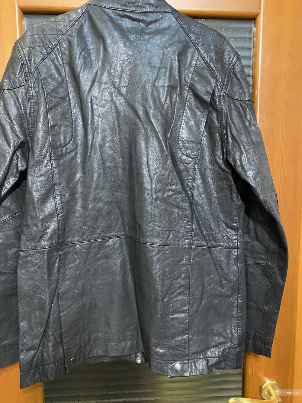 Мужская кожаная куртка парка Asos, размер S, на S-M