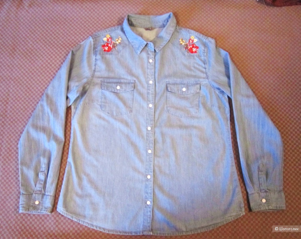 Джинсовая рубашка, Zeeman textiele supers, 48/52, XL, размер.