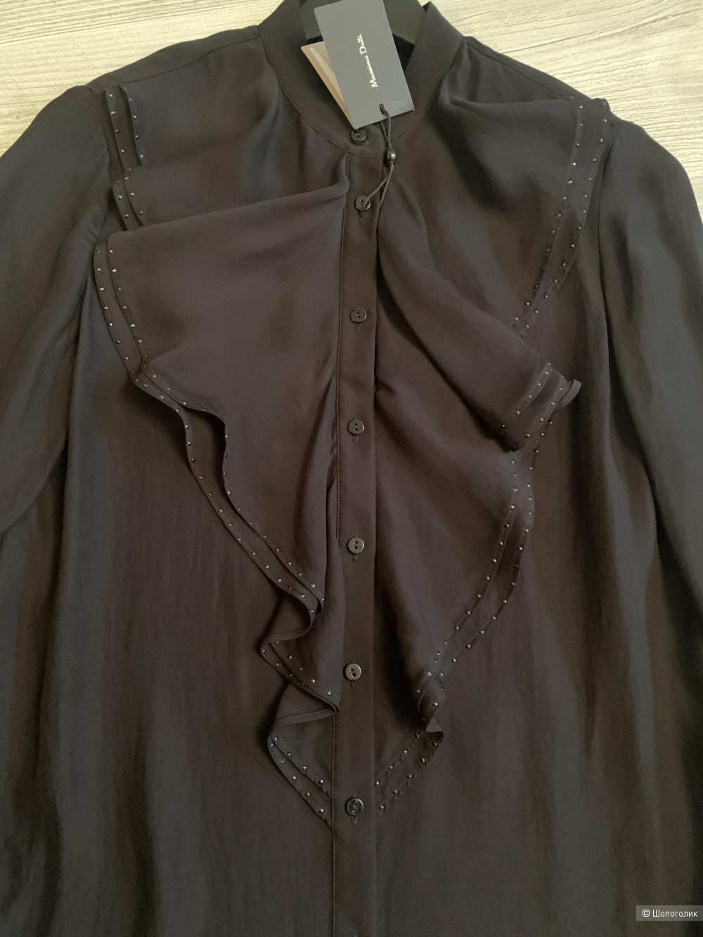 Блузка с воланами Massimo Dutti, р.34 eur.