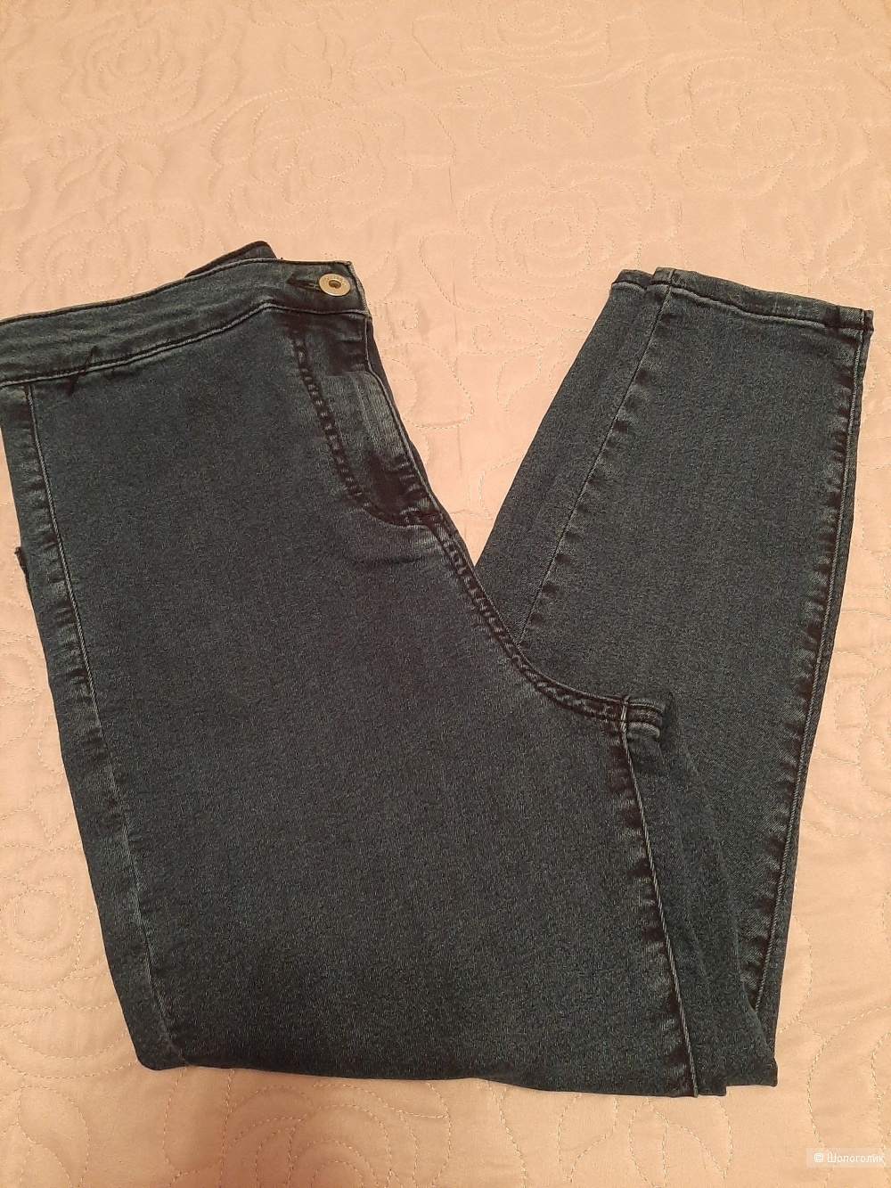 Темно-синие джинсы супер скинни COLLUSION x002, W30 L26